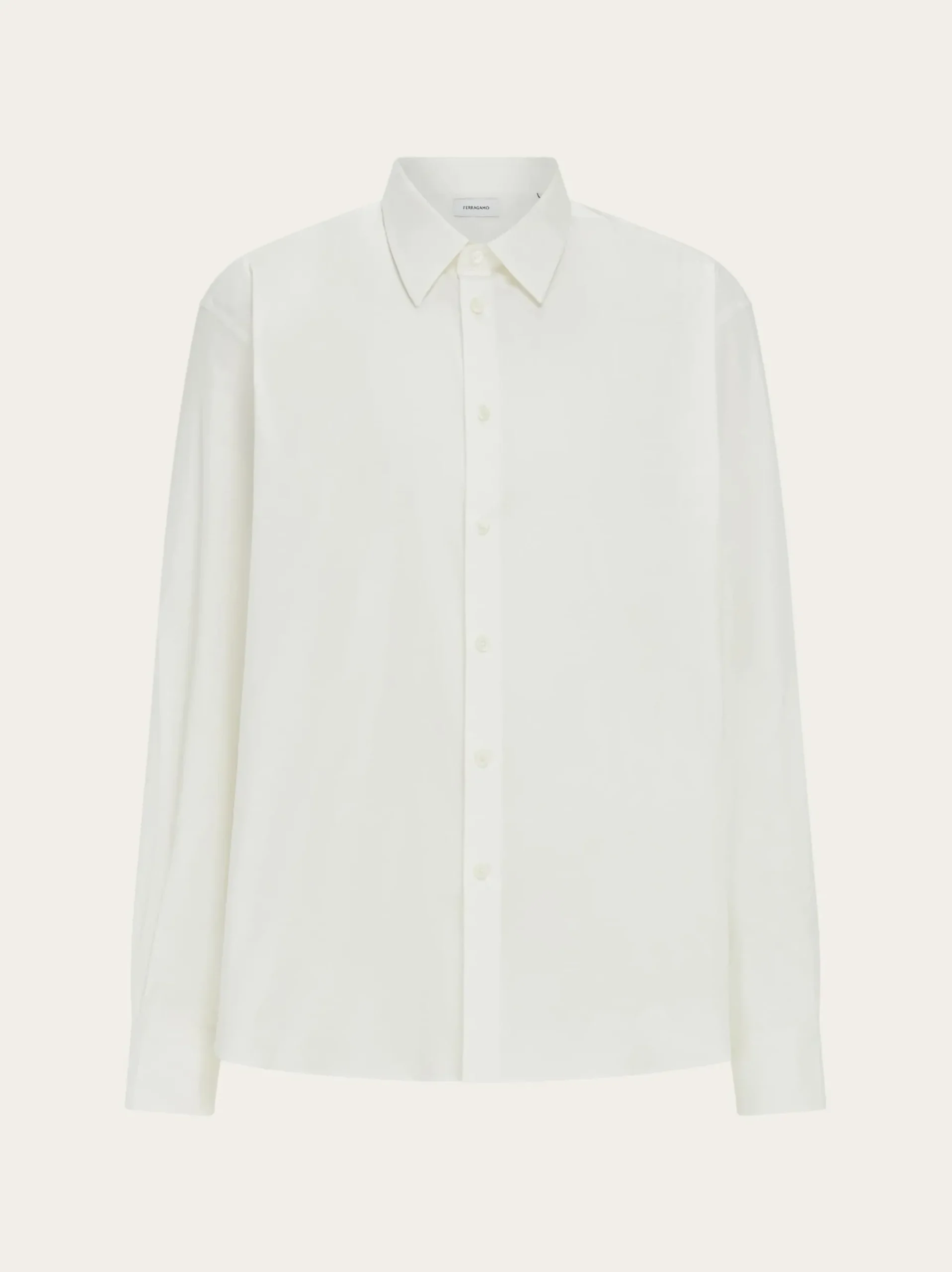Shirt with tonal embroidered F - Men