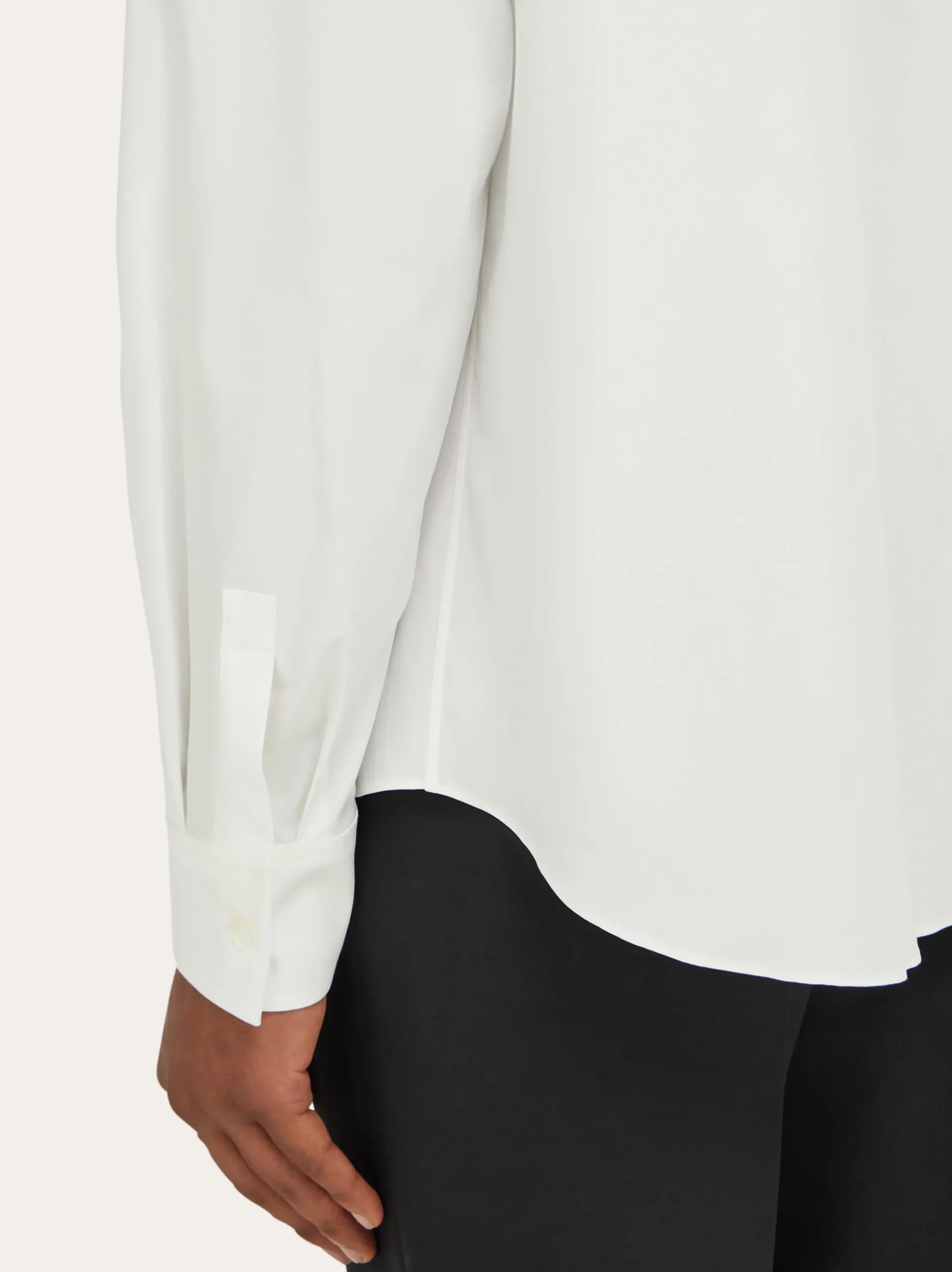 Shirt with tonal embroidered F - Men