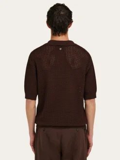 Short sleeve knitted polo - Men