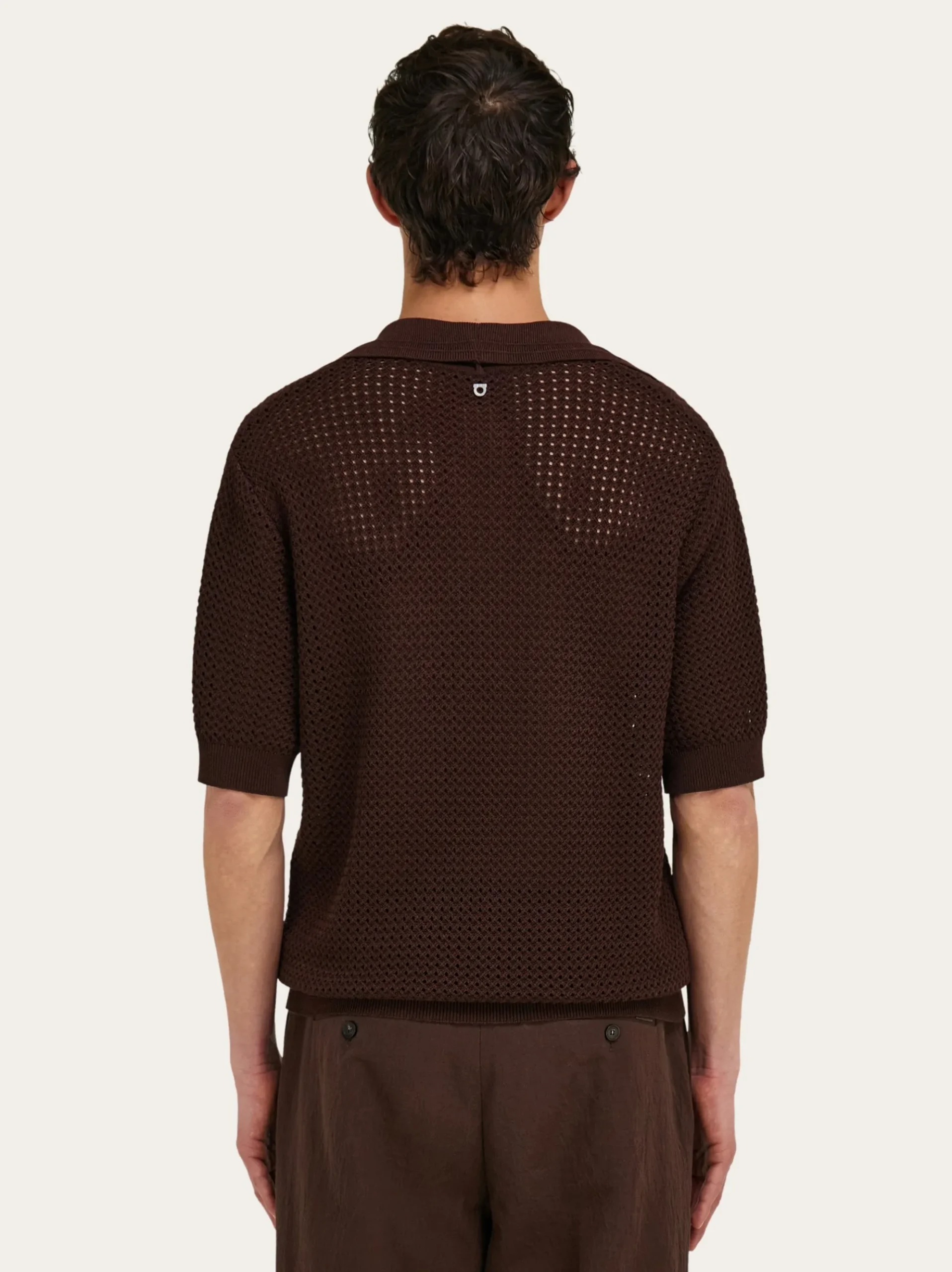 Short sleeve knitted polo - Men