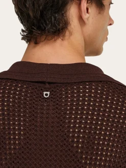 Short sleeve knitted polo - Men