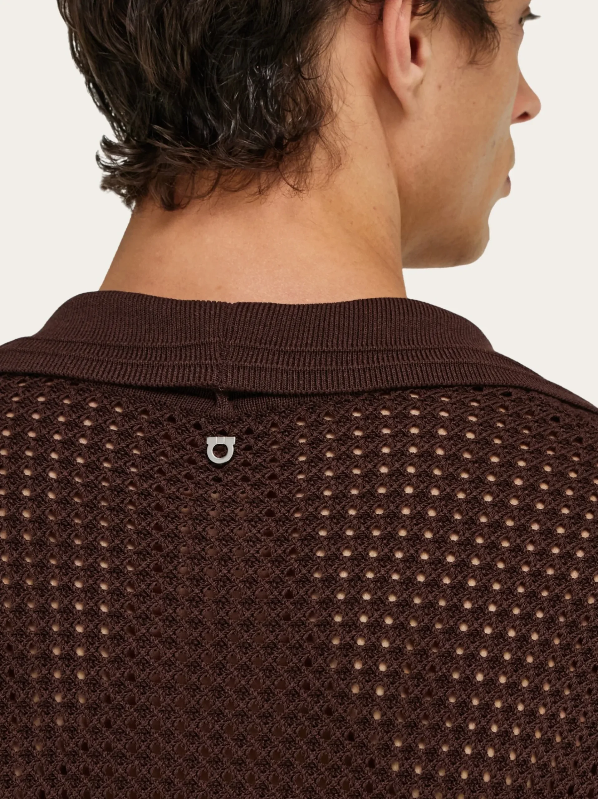 Short sleeve knitted polo - Men