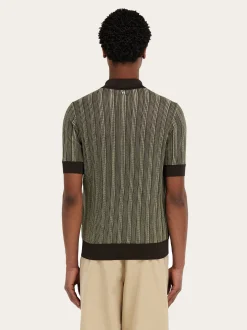 Short sleeve knitted polo - Men