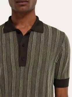 Short sleeve knitted polo - Men