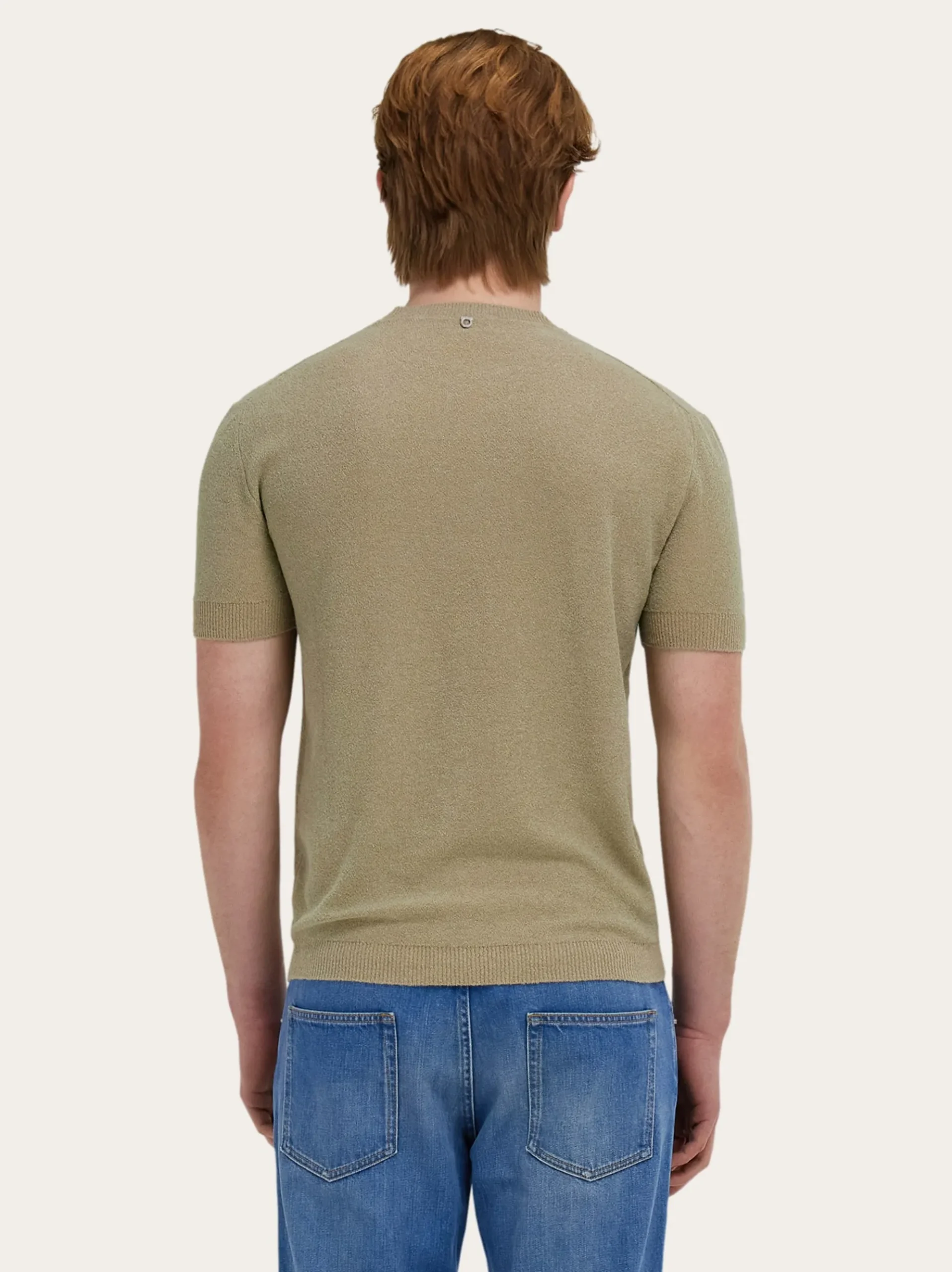 Short sleeve knitted top - Men