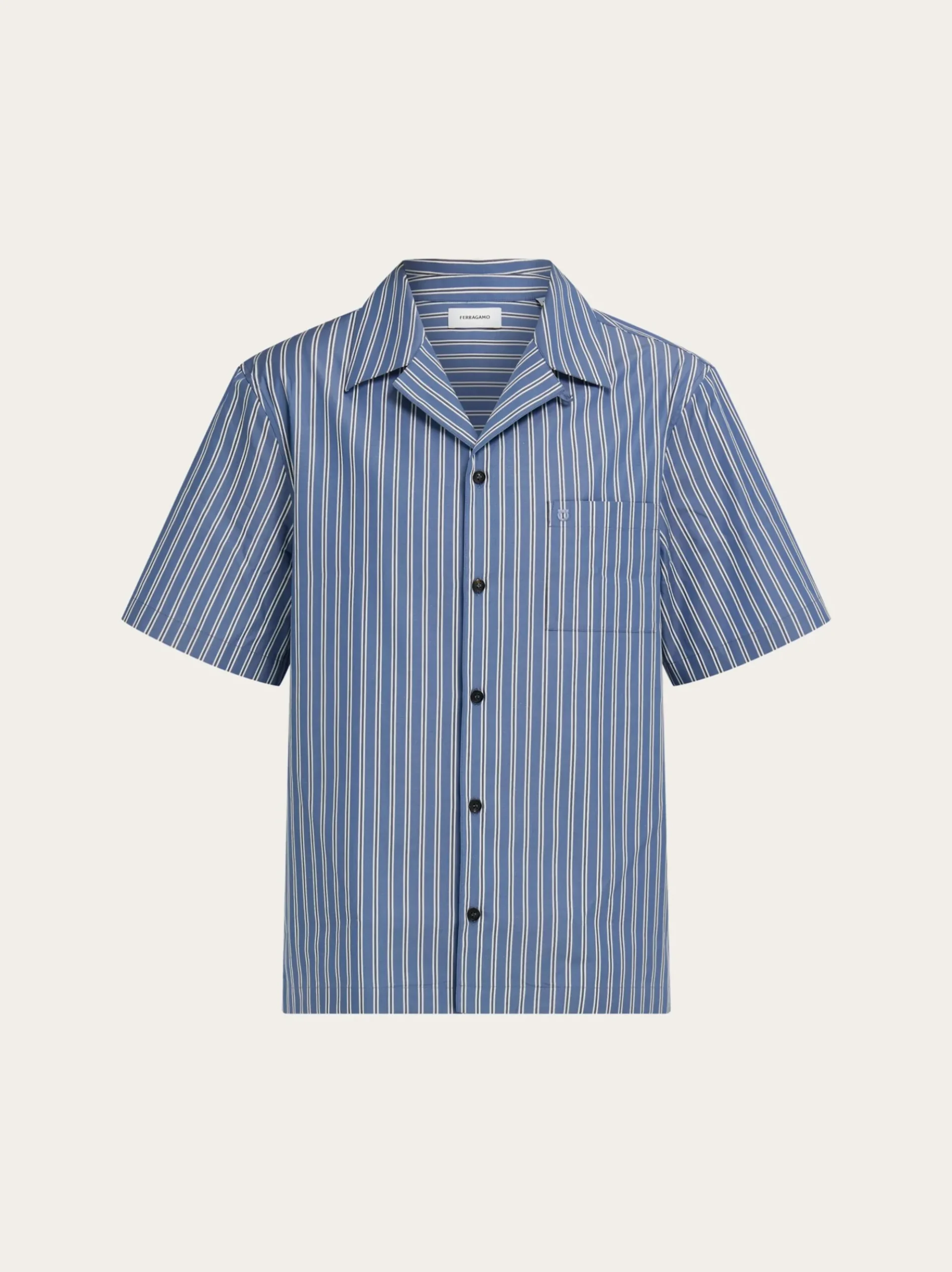 Short sleeve popline shirt - Men
