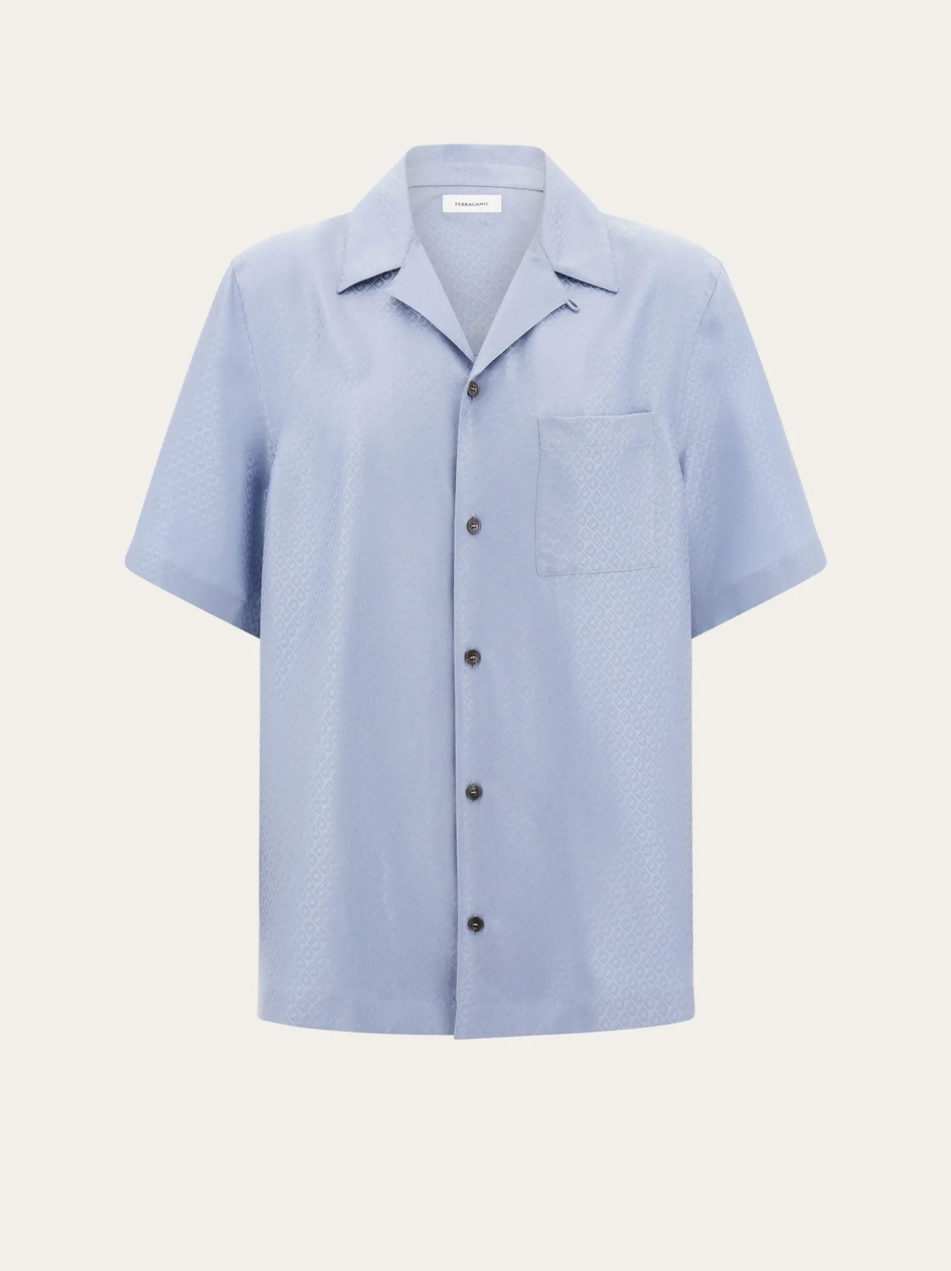 Short sleeve silk shirt - Men