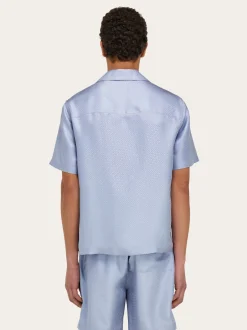 Short sleeve silk shirt - Men