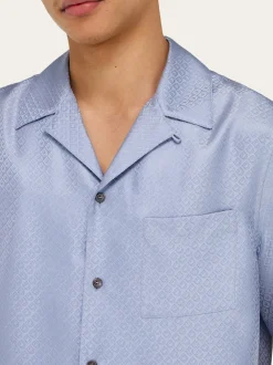 Short sleeve silk shirt - Men