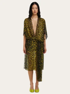 Silk and viscose dress - Women