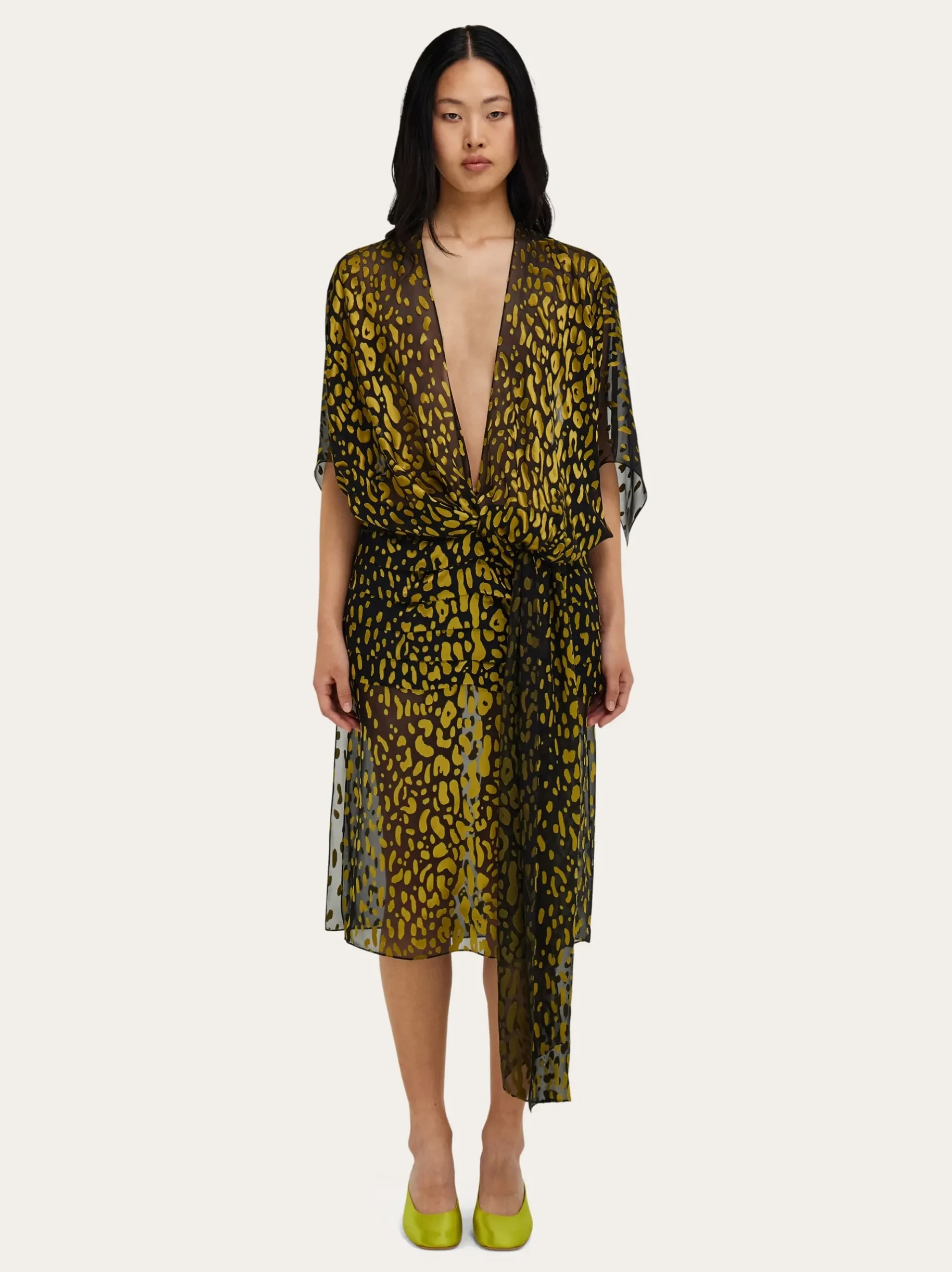 Silk and viscose dress - Women