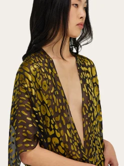 Silk and viscose dress - Women