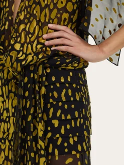 Silk and viscose dress - Women
