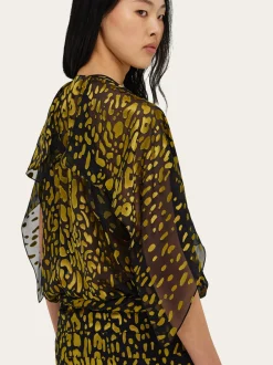 Silk and viscose dress - Women