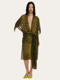 Silk and viscose dress - Women