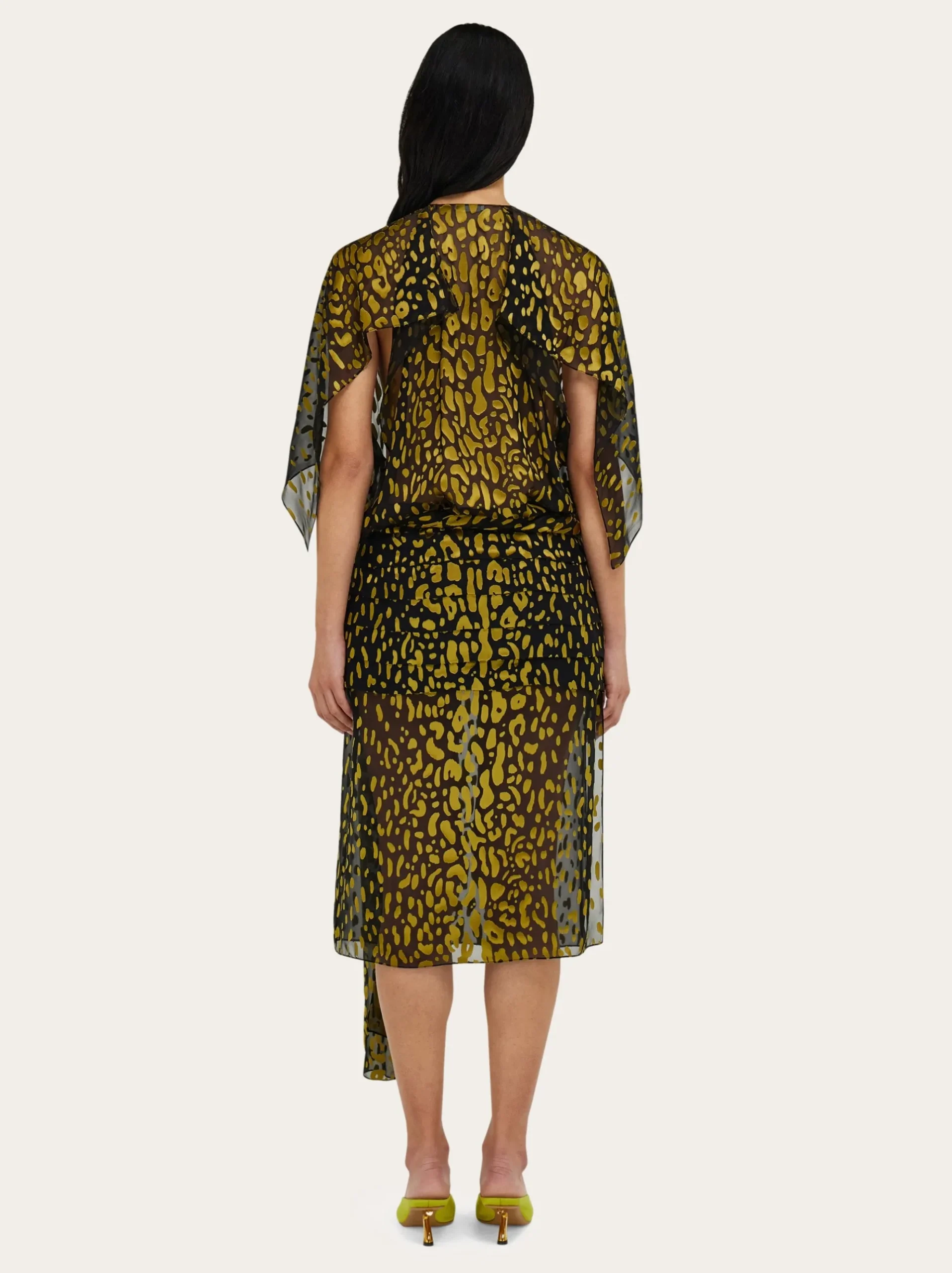 Silk and viscose dress - Women