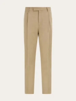 Silk and wool tailored trouser - Men