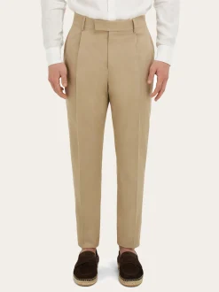 Silk and wool tailored trouser - Men