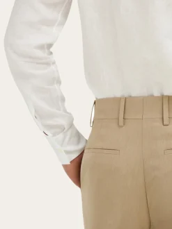 Silk and wool tailored trouser - Men