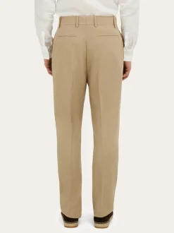 Silk and wool tailored trouser - Men