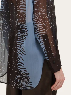Silk georgette shirt - Women
