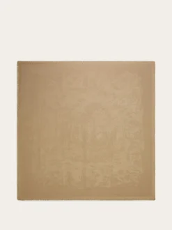 Silk jacquard shawl - Women