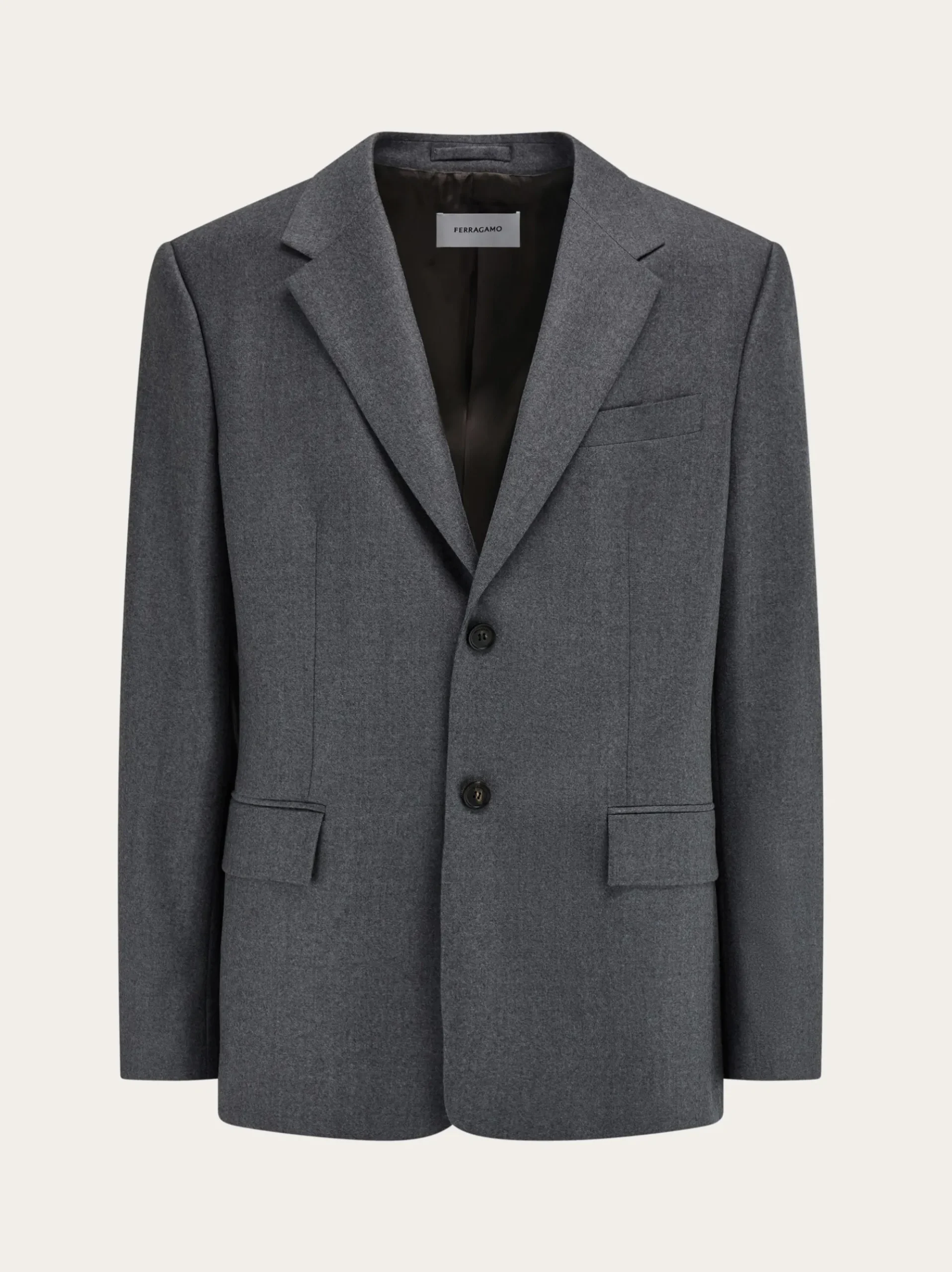 Single breasted flannel blazer - Men