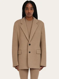 Single breasted jersey blazer - Women