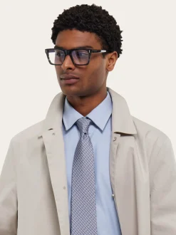 Ski print silk tie - Men