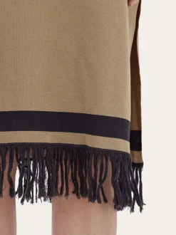 Skirt with fringe detail - Women