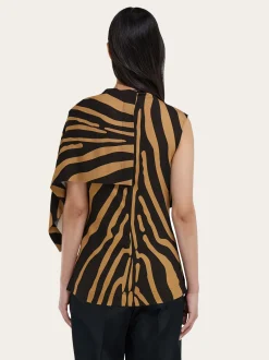 Sleeveless animal print top - Women