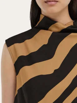 Sleeveless animal print top - Women