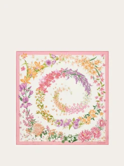 Spring print silk scarf - Women
