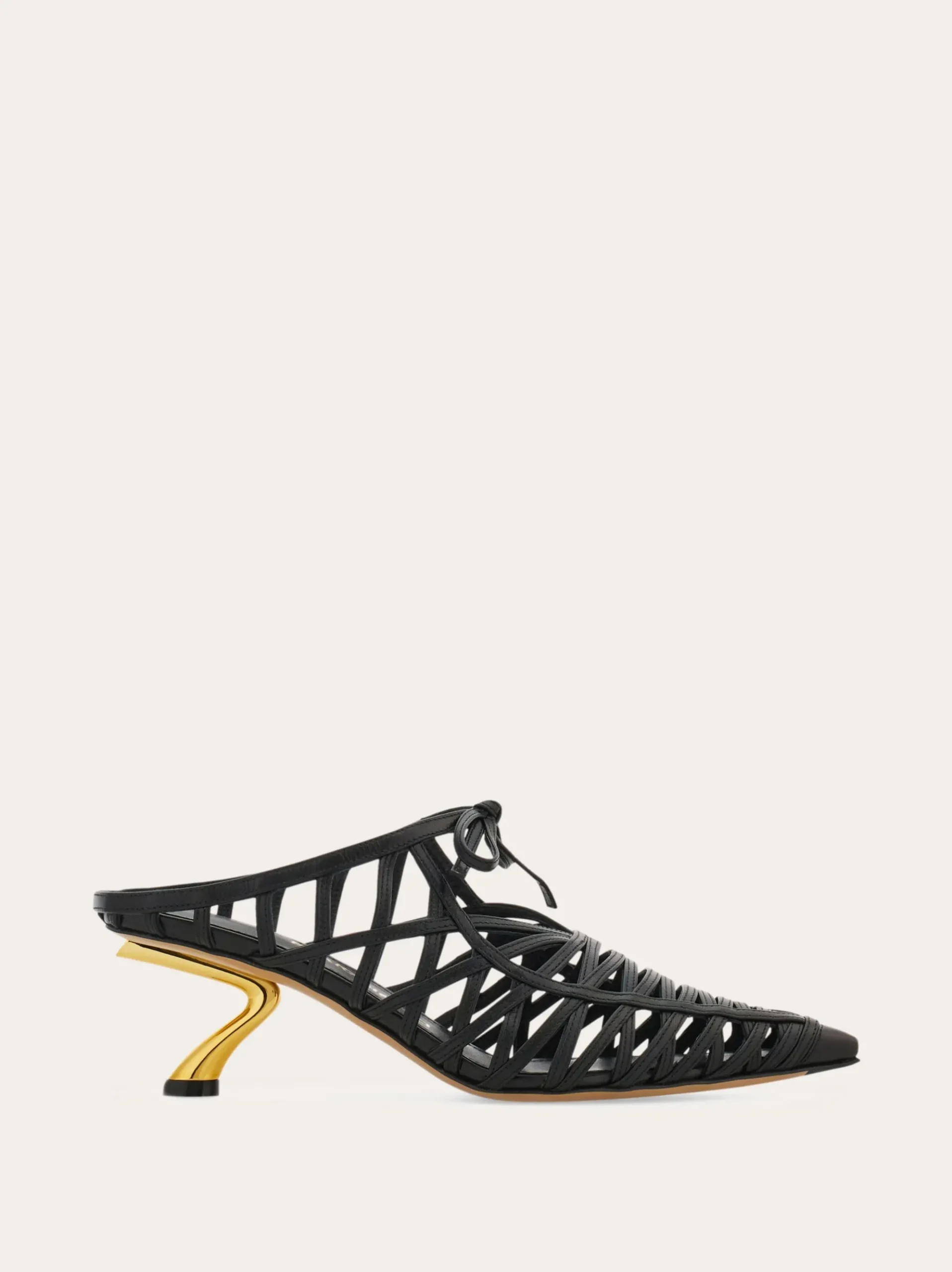 S-shaped heel mule - Women