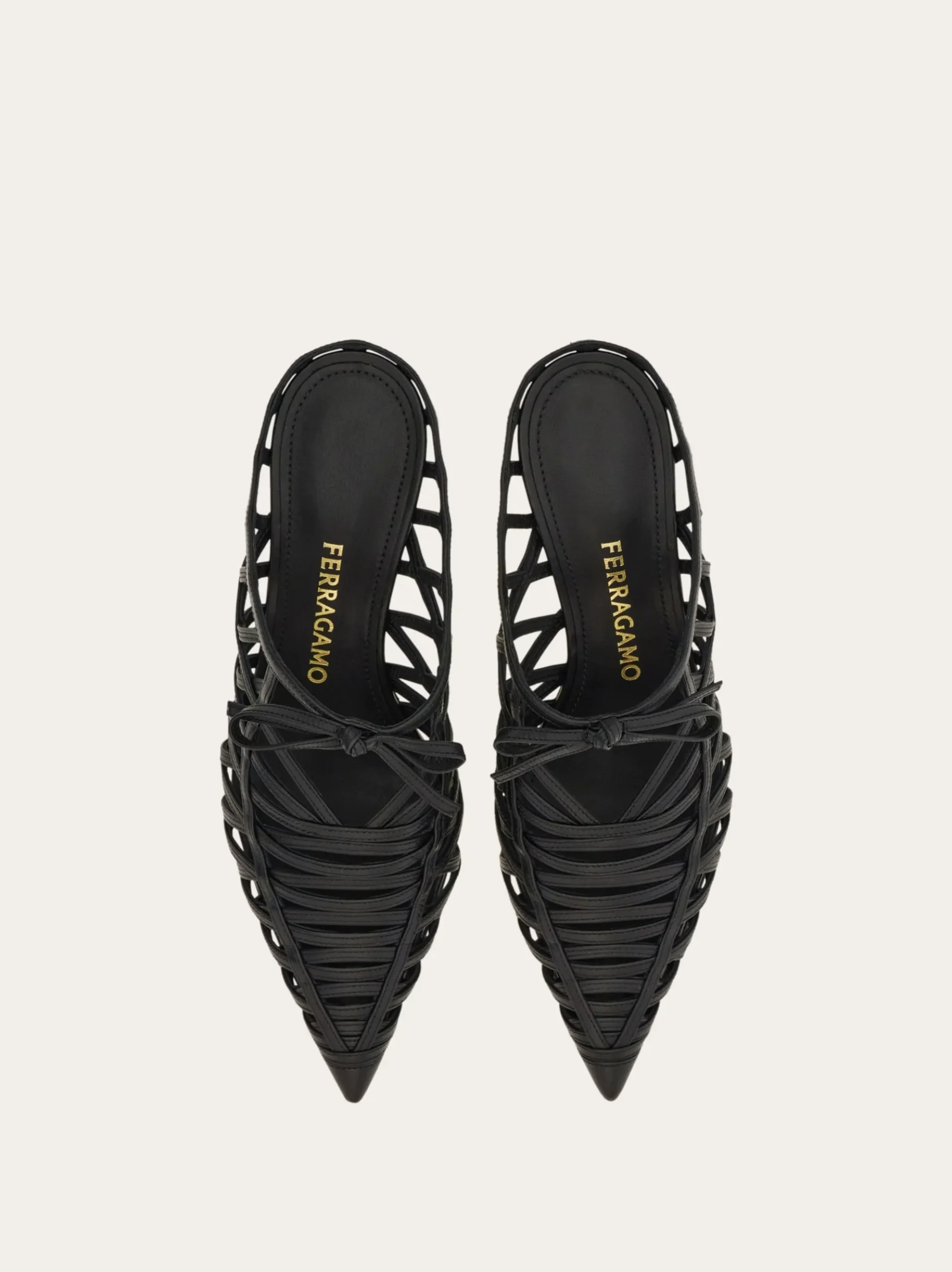 S-shaped heel mule - Women