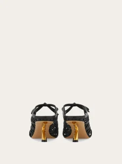 S-shaped heel mule - Women