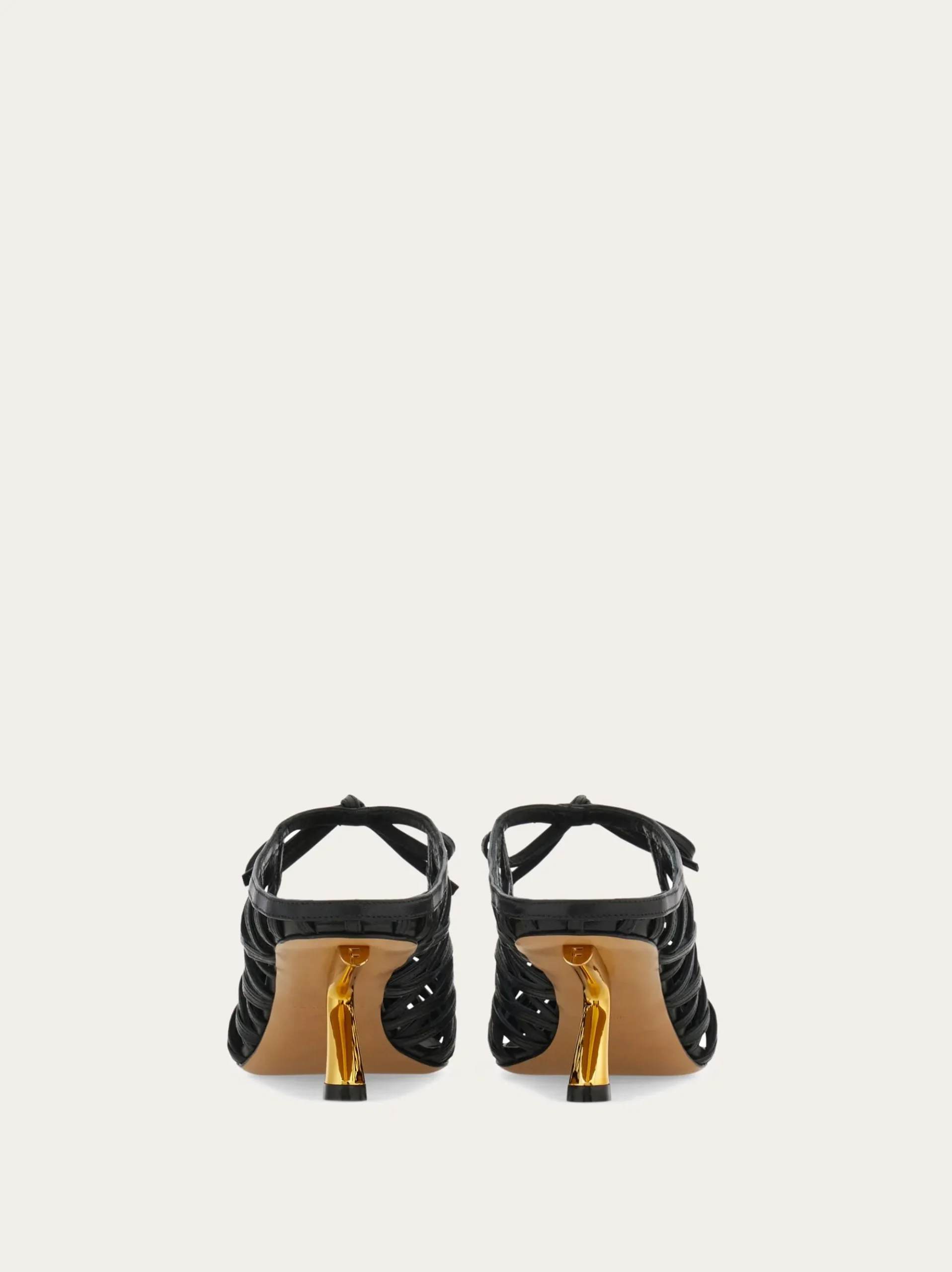 S-shaped heel mule - Women