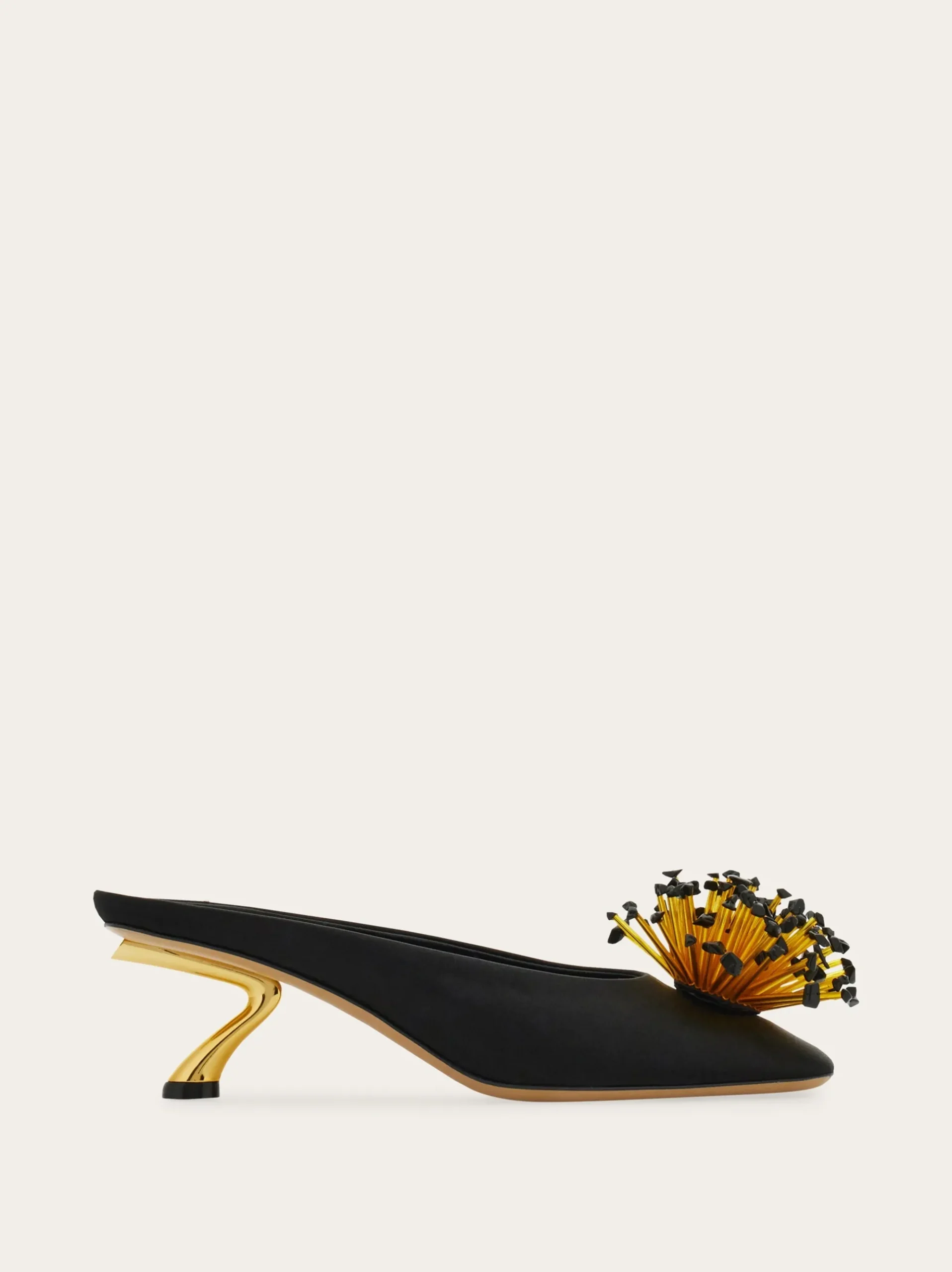 S-shaped heel mule - Women
