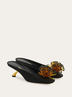 S-shaped heel mule - Women