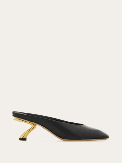 S-shaped heel mule - Women