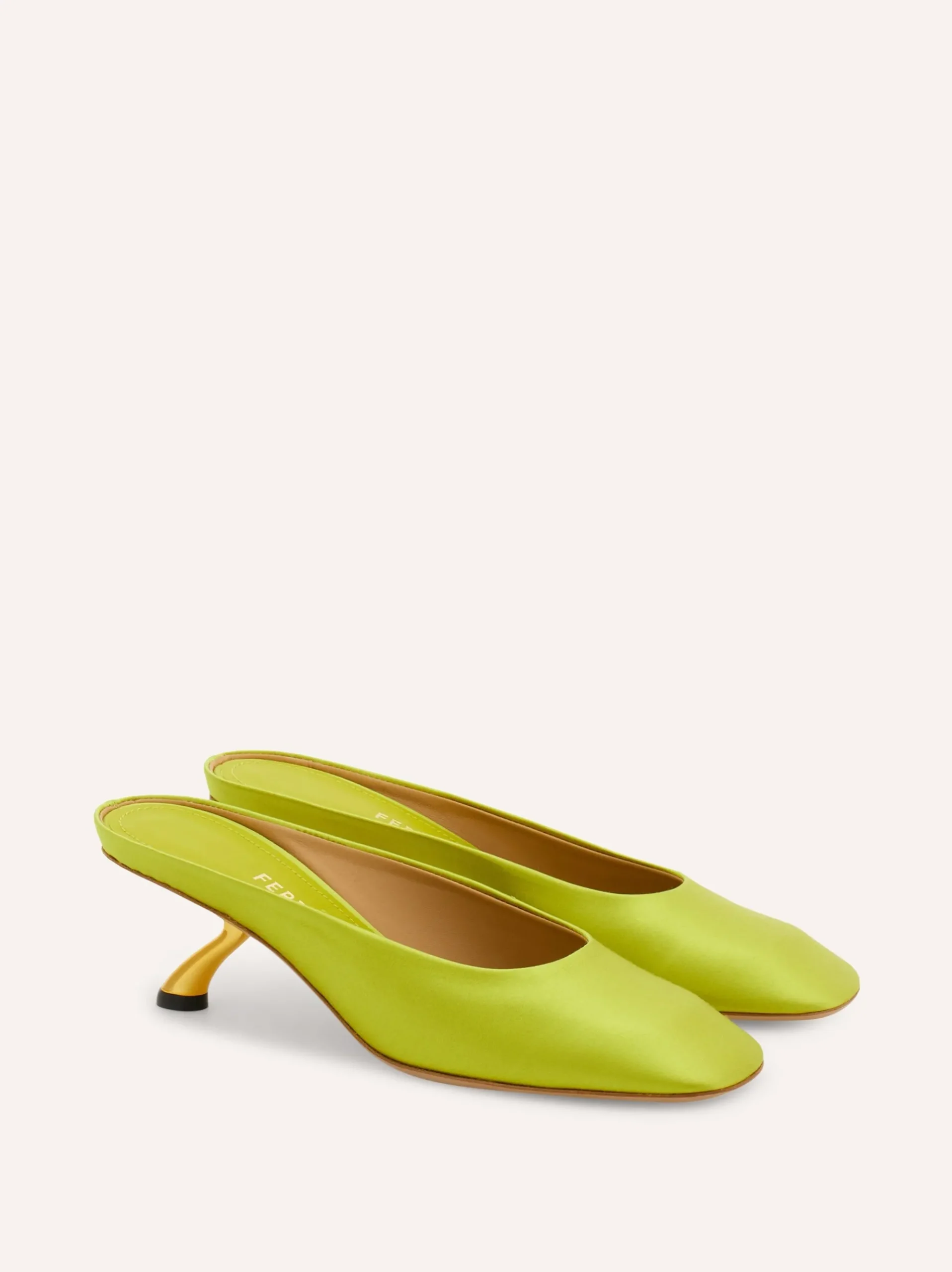 S-shaped heel mule - Women