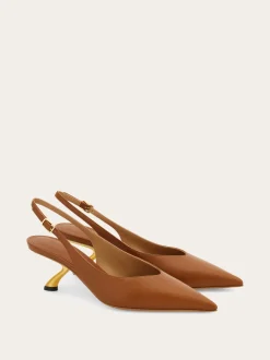 S-shaped heel slingback - Women