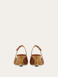 S-shaped heel slingback - Women