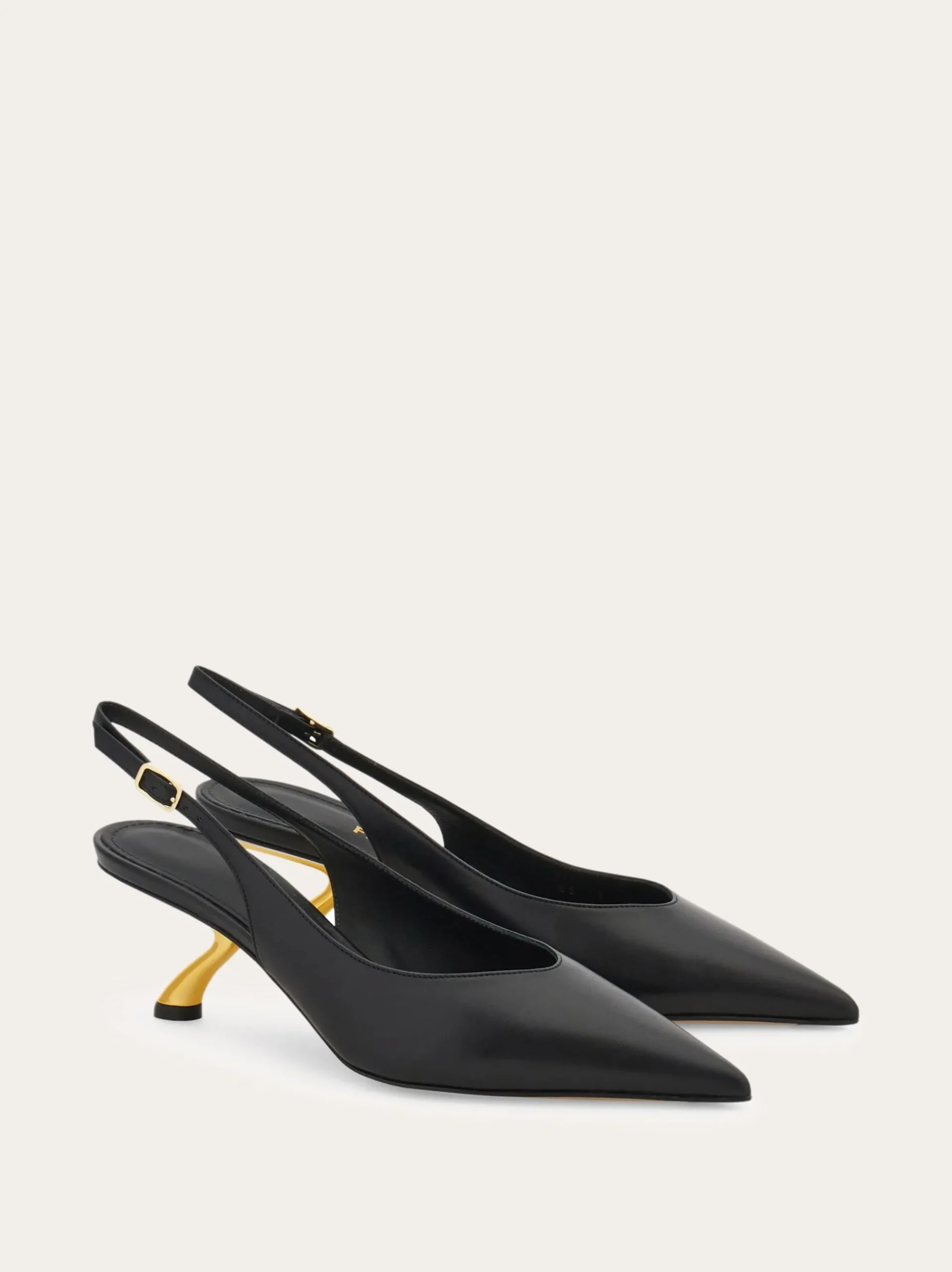 S-shaped heel slingback - Women