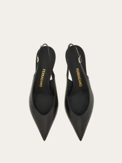S-shaped heel slingback - Women