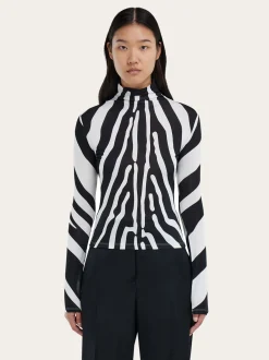 Stretch jersey turtleneck - Women