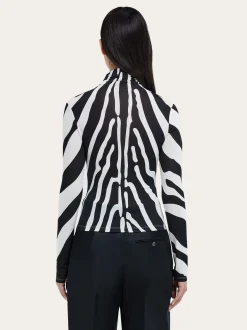 Stretch jersey turtleneck - Women