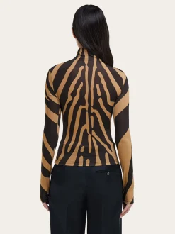 Stretch jersey turtleneck - Women