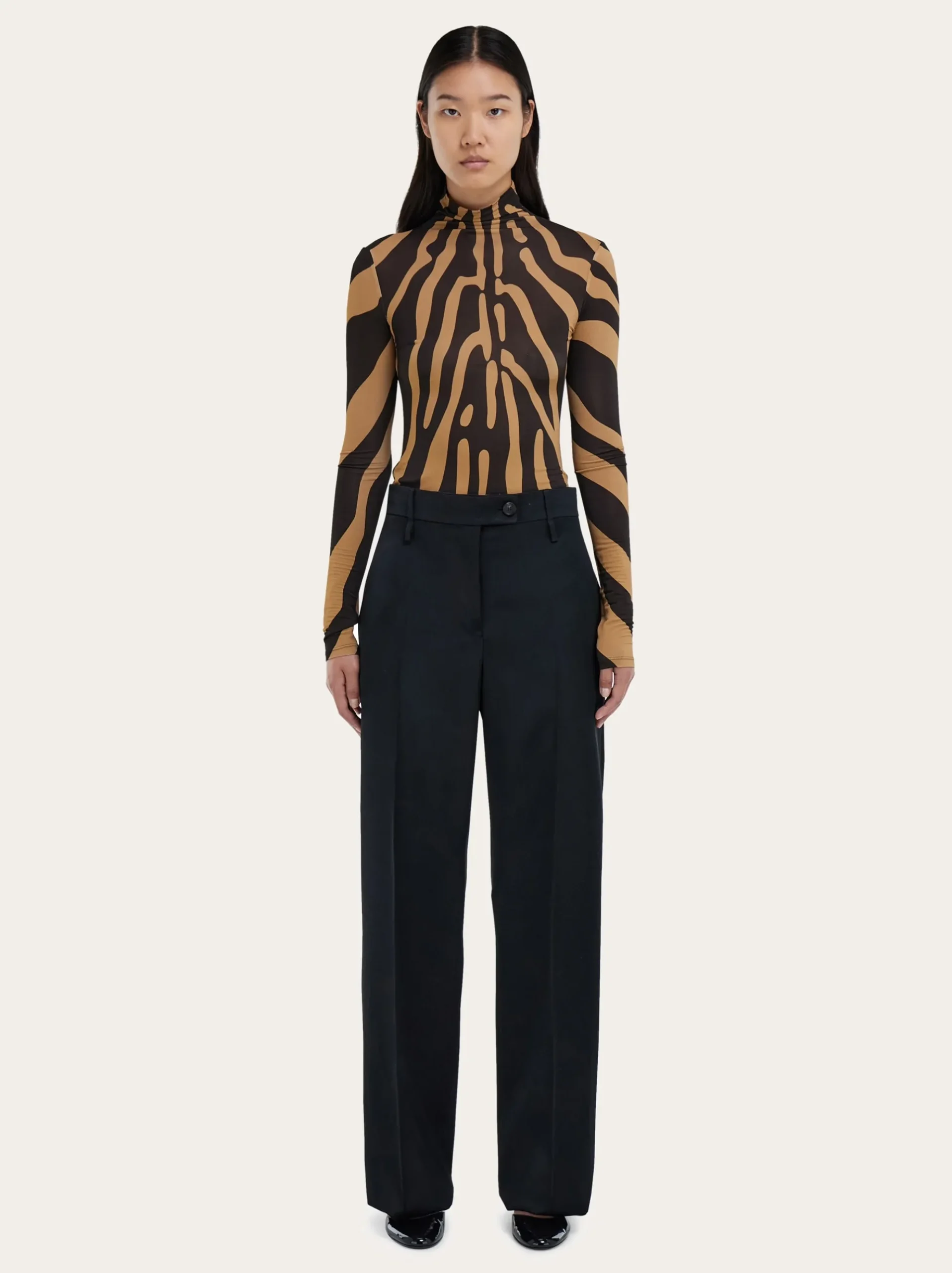 Stretch jersey turtleneck - Women