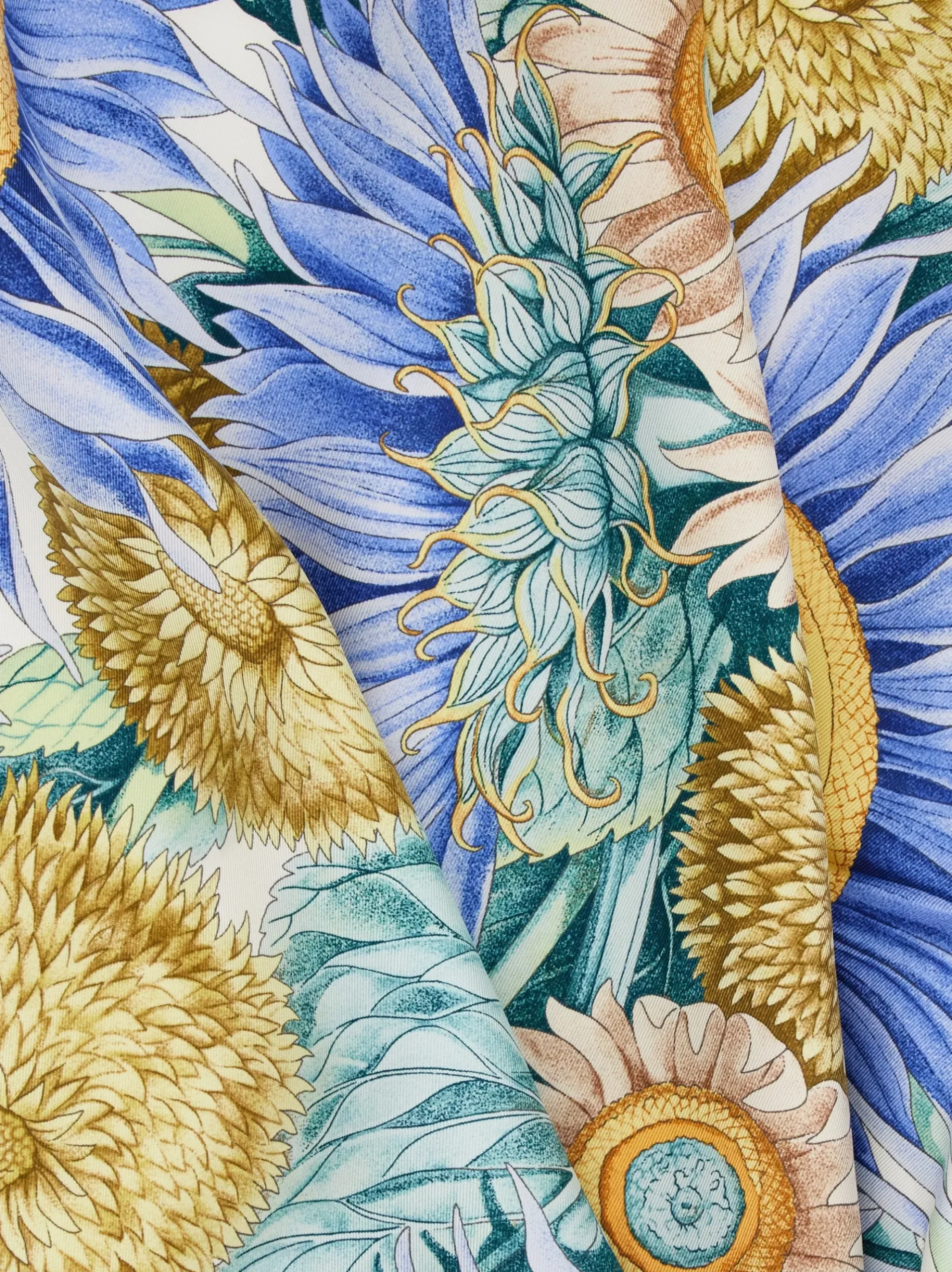 Sunflower print silk scarf - Women